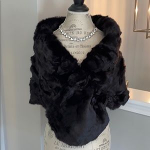 Faux fur wrap